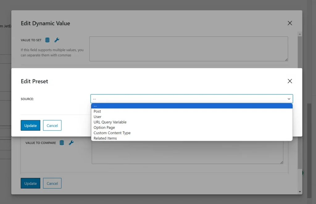 dynamic values in WP forms