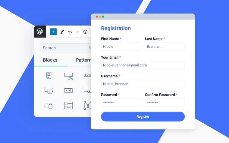 custom registration form with jetformbuilder