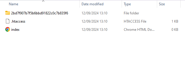 folder with a unique name with generated PDF files