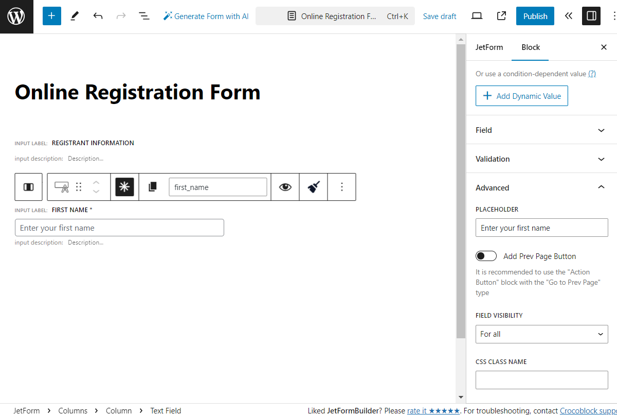 How to Create an Event Registration Form — JetFormBuilder | Crocoblock