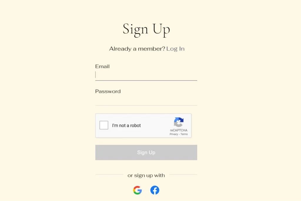 elegant login form WordPress