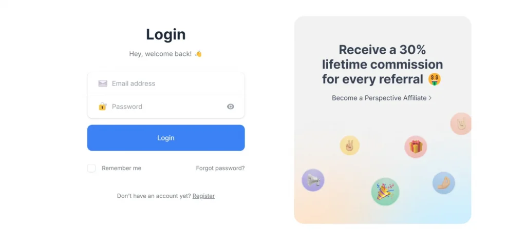 login form design