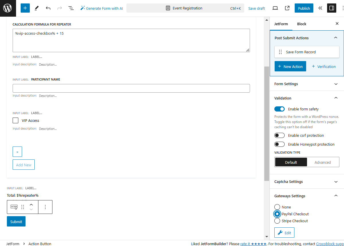 How to Use Repeater and Calculated Fields — JetFormBuilder | Crocoblock