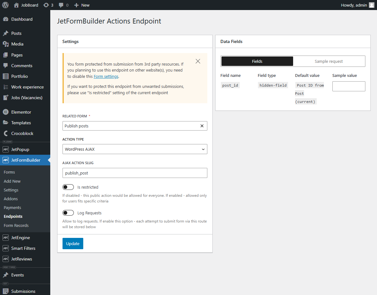 How to Build Front End Post Management System — JetFormBuilder | Crocoblock