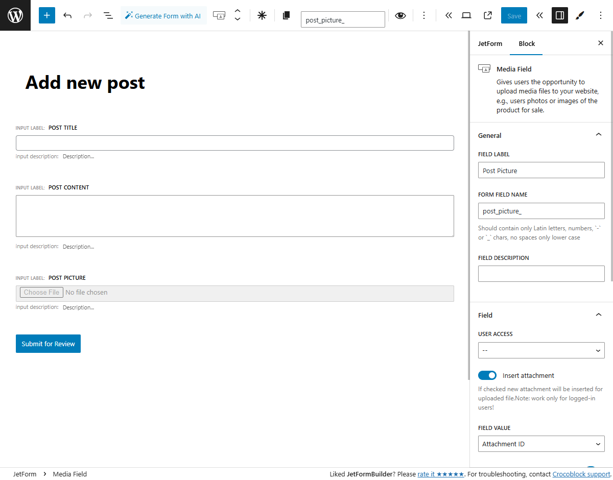 How to Build Front End Post Management System — JetFormBuilder | Crocoblock
