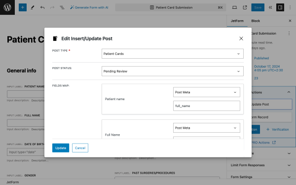 insert-update post form action