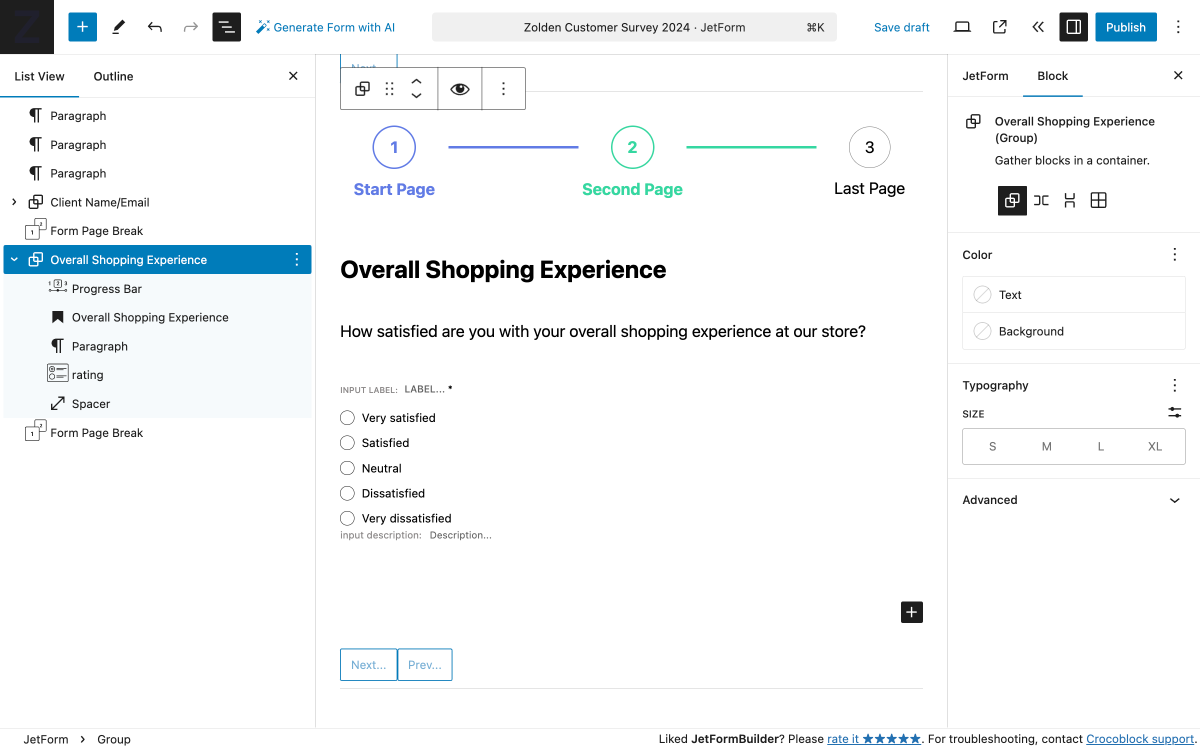 How to Build a Customer Feedback Survey Form — JetFormBuilder | Crocoblock