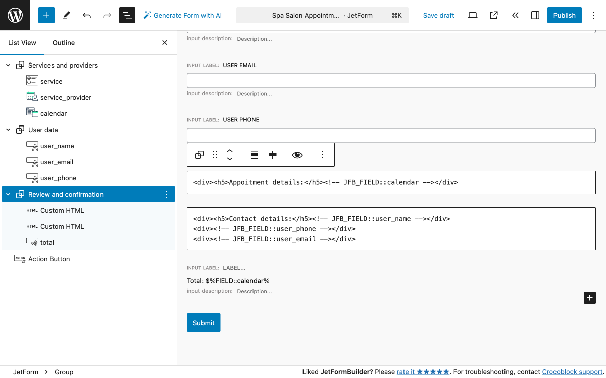 How to Build an Appointment Form — JetFormBuilder | Crocoblock