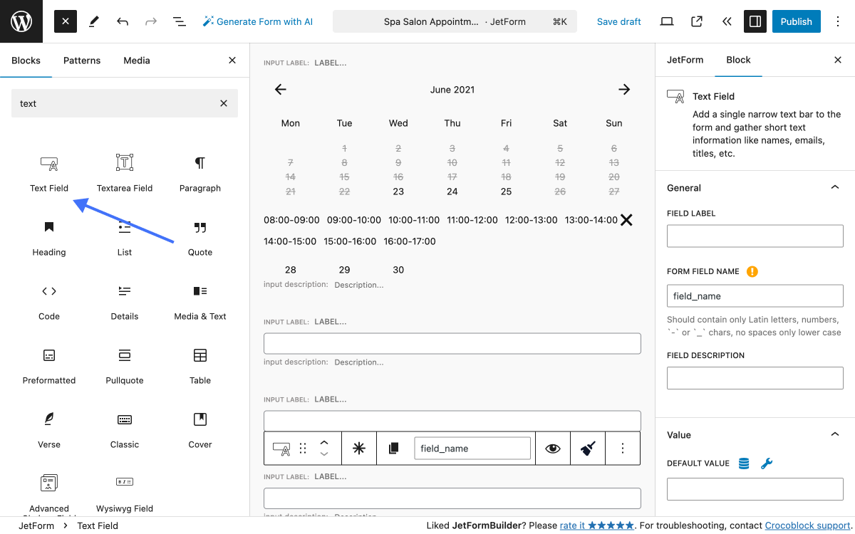 How to Build an Appointment Form — JetFormBuilder | Crocoblock