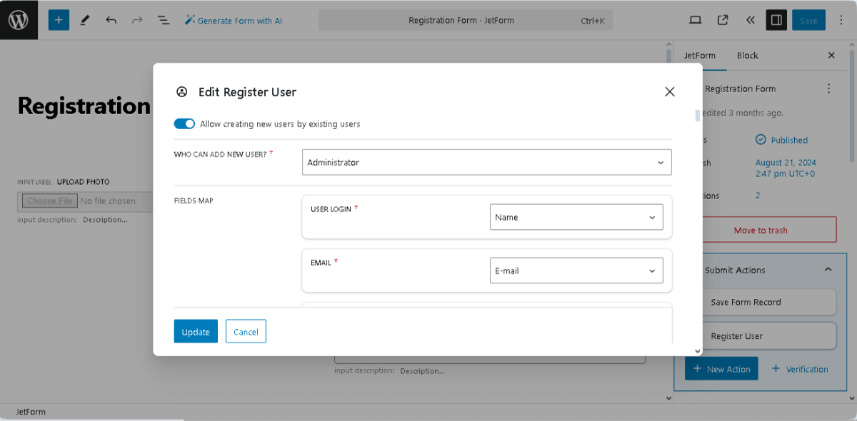 How to Build WordPress Registration Form With Payment 一 JetFormBuilder ...
