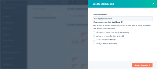 adding the dashboard name 