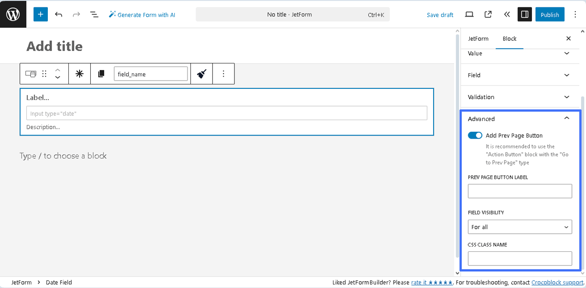JetFormBuilder: Date Field Overview | Crocoblock