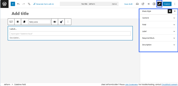 jetstylemanager settings