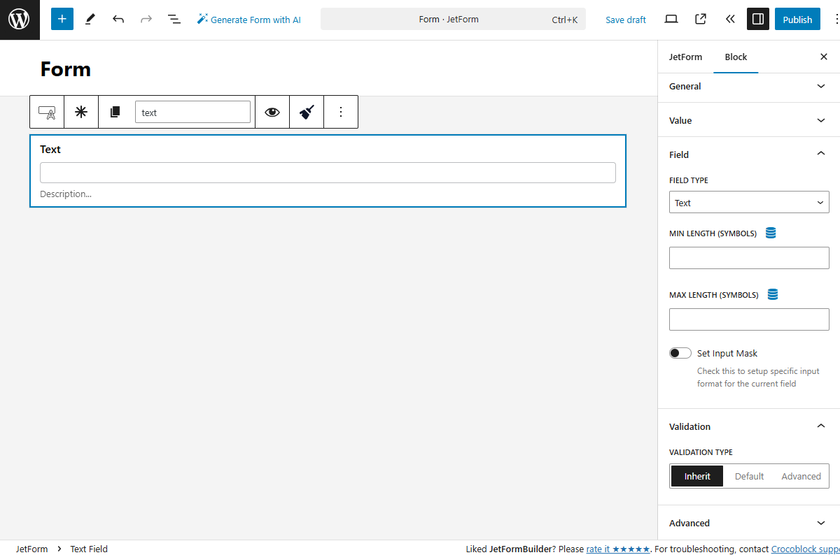 Text Field Overview — JetFormBuilder | Crocoblock