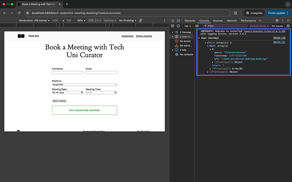 chrome console
