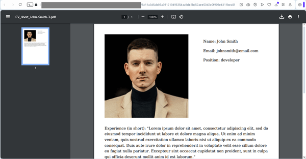 the PDF download link