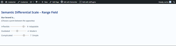 semantic differential scale works on the front