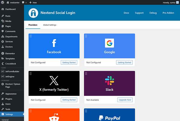 set up the integration with Google