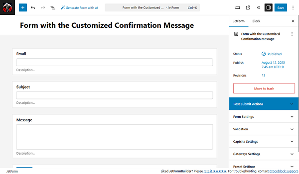contract form added