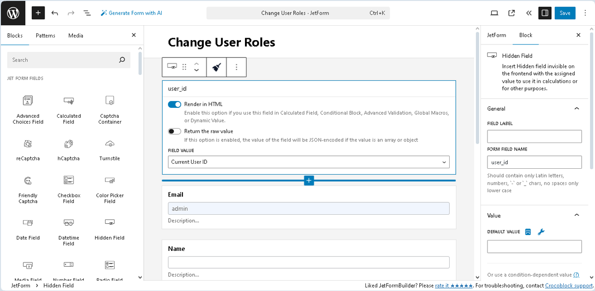 How to Change a User Role via WordPress Forms 一 JetFormBuilder | Crocoblock