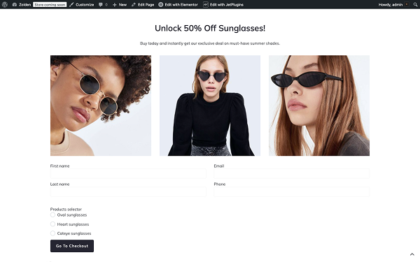 multiple products form front-end