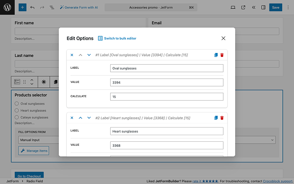adding multiple products