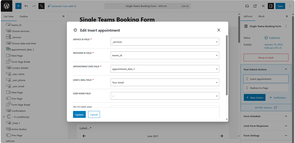 How to Send an Email with Appointment Details 一 JetFormBuilder | Crocoblock