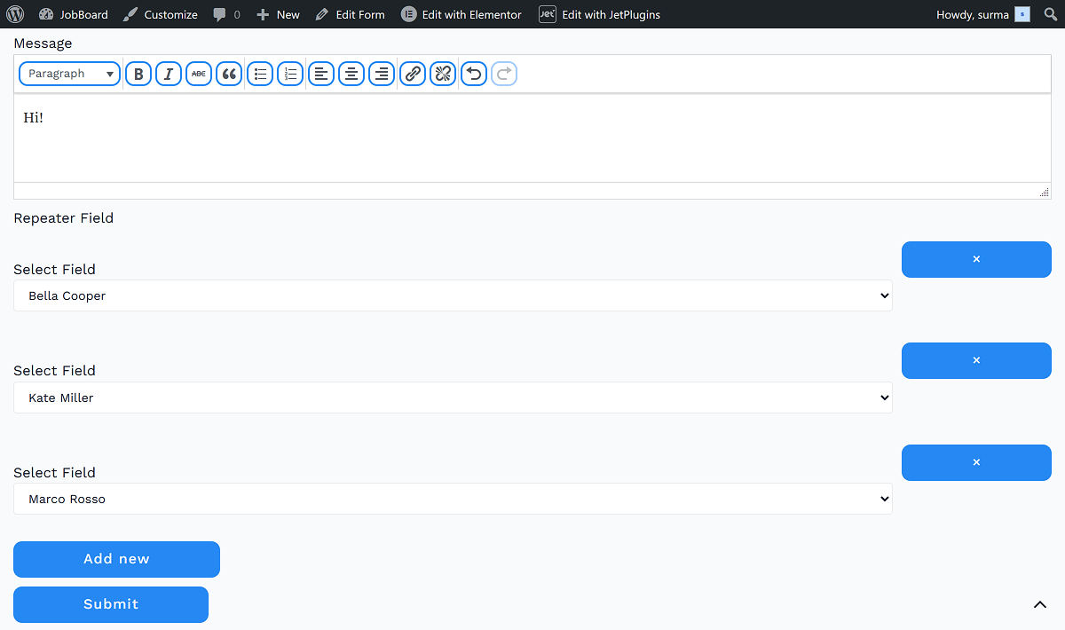 How to Customize the Output Repeater in the Send Email Action ...
