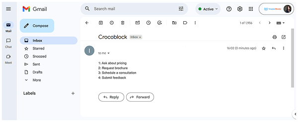 repeater text in email