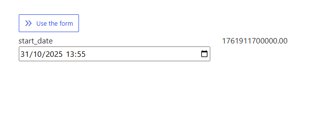 calculated field with the converted date and time into a timestamp