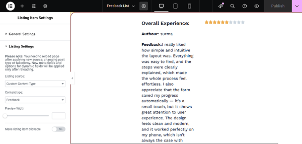 cct listing template