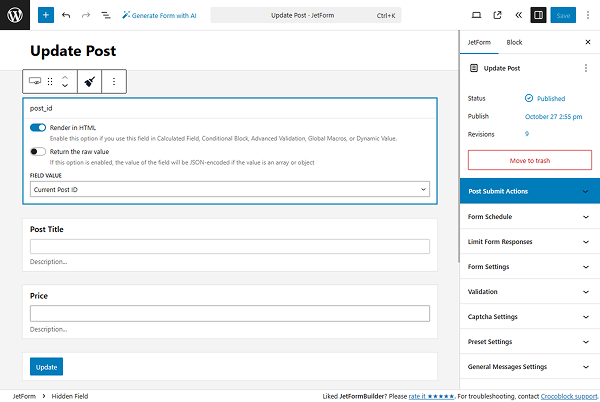 fields are added to the form