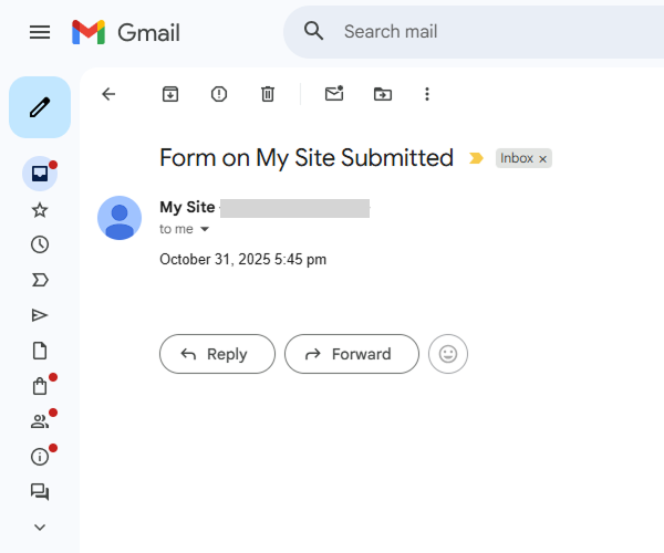 formatted date and time in the email