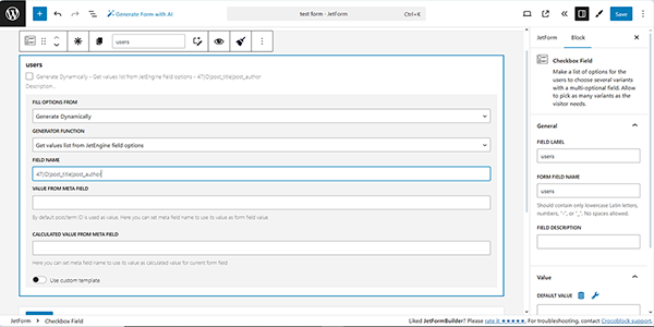 get values list from JetEngine query