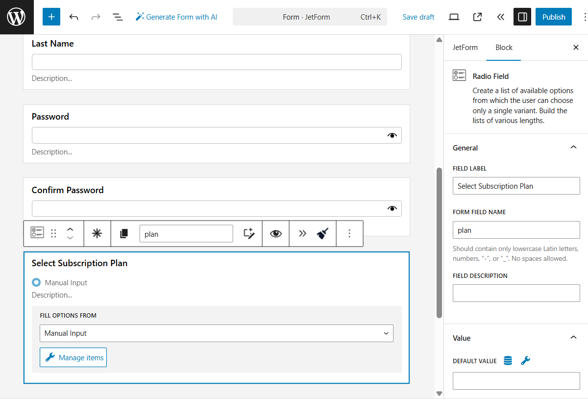 How to Create a Subscription Registration Form — JetFormBuilder ...