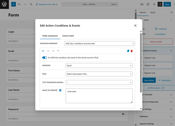 silver plan conditions in the first form