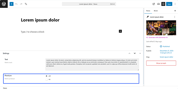 the cpt post with the radio field