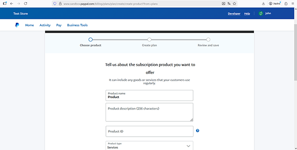 the tell us about the subscription product page