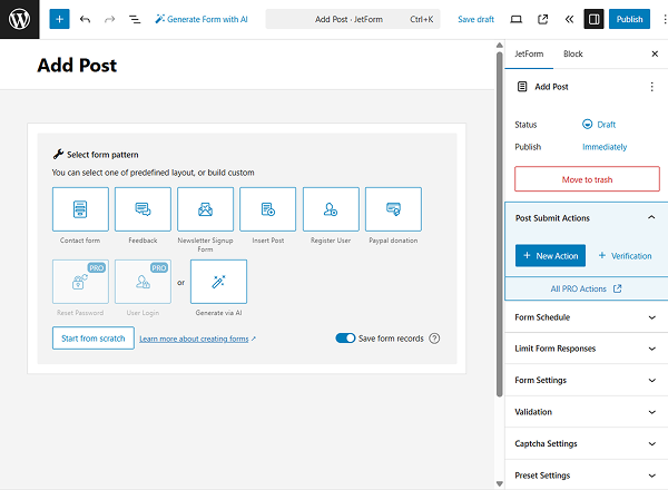 add post form created