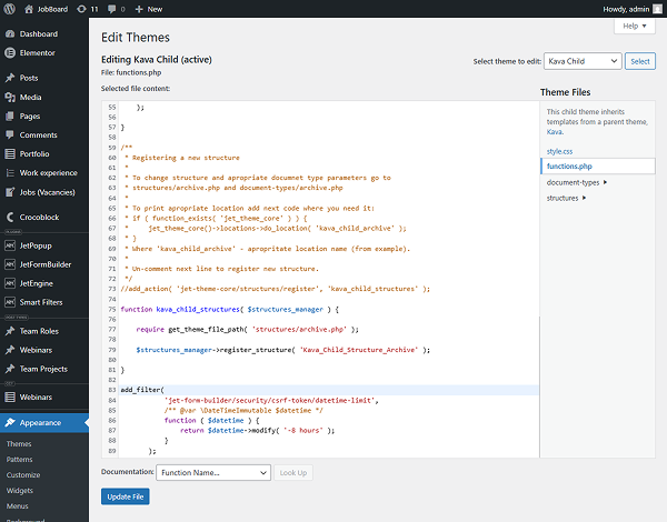 custom-filter-in-theme-functions-php-file