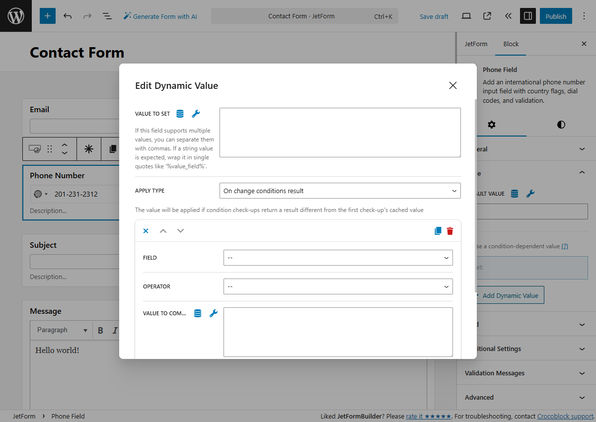 Phone Field Overview — JetFormBuilder | Crocoblock