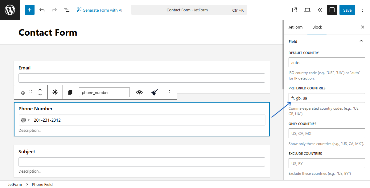 How to Set Phone Number Format Based on Selected Country ...