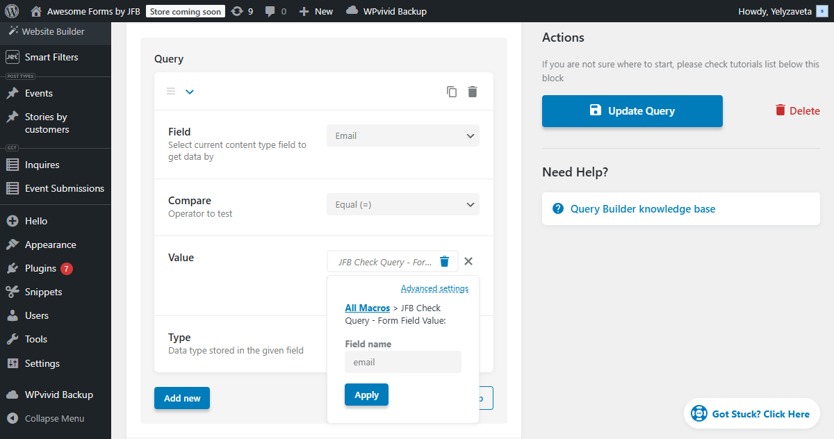 How to Check if a User with a Specific Email Exists — JetFormBuilder ...