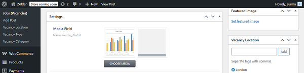 media file with attachments id and url